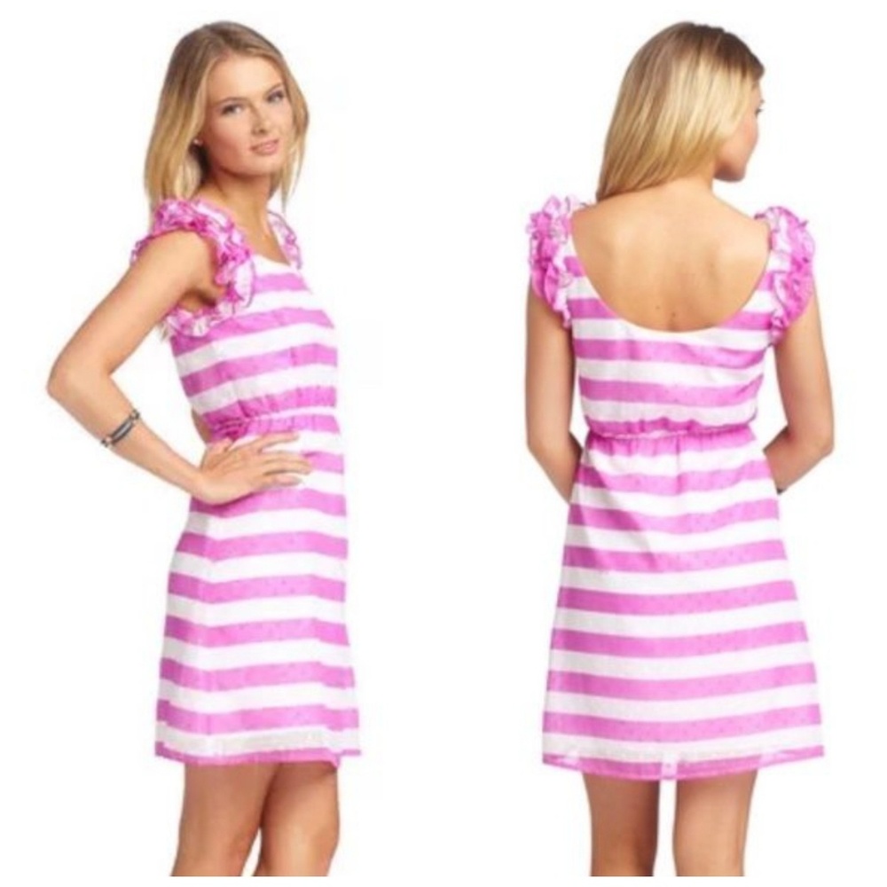 Lilly Pulitzer Danna Striped Ruffle Dress
